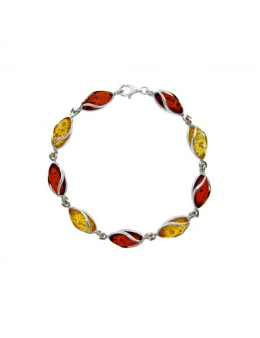 bracelet ambre argent