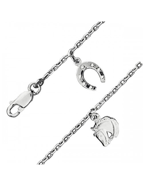 bracelet argent fer a cheval