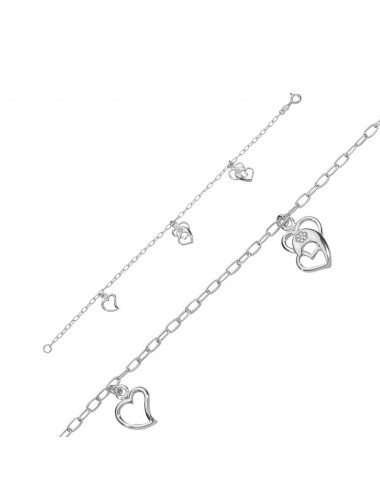 bracelet avec des coeurs
