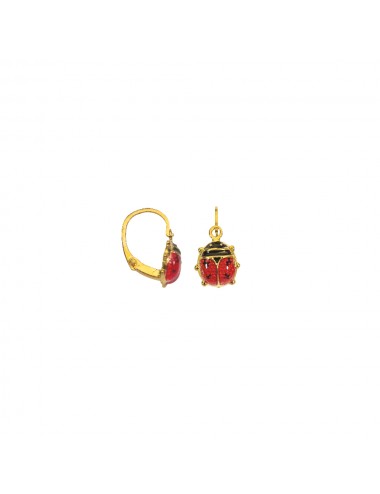 boucle d'oreille coccinelle