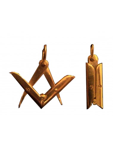 Pendentif compas équerre articulé