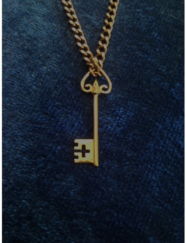 pendentif clef en or
