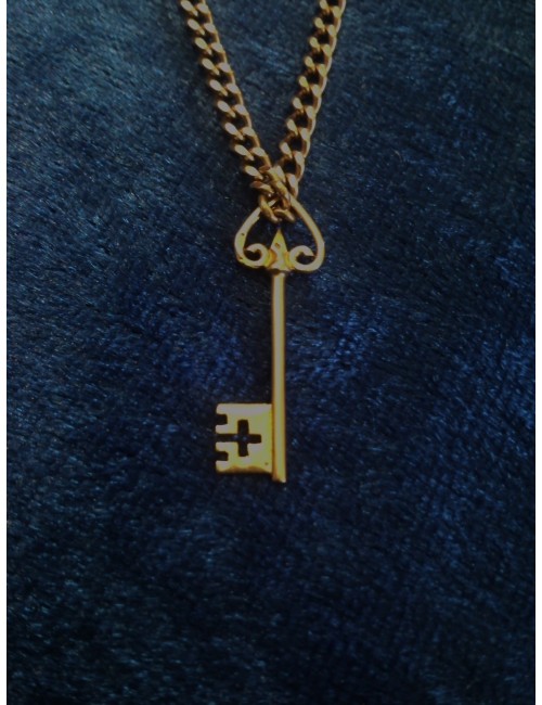 pendentif clef en or