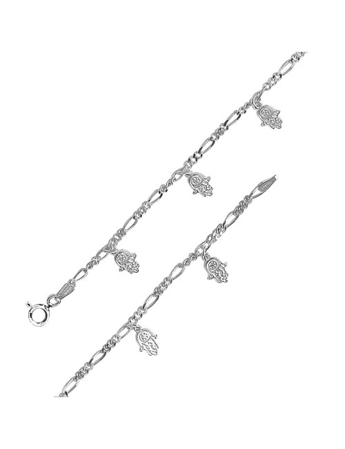 bracelet avec breloques main de fatma